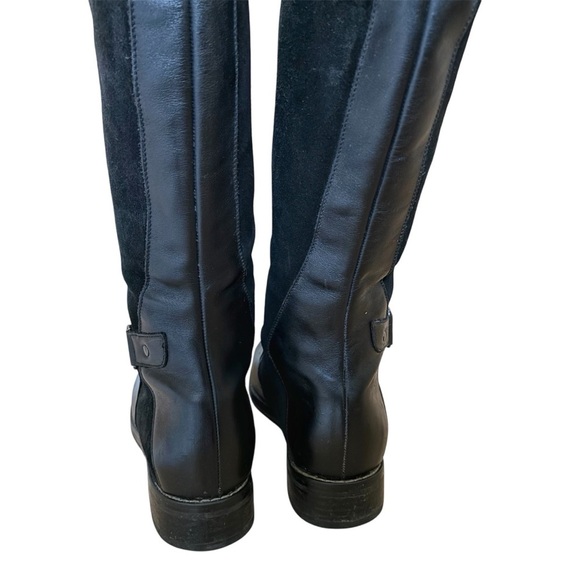 Pajar Carry Heritage Leather Suede Knee High Boots Black Horseback Riding Sz 9 - Picture 6 of 10